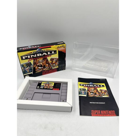 Super Pinball: Behind the Mask (Super Nintendo Entertainment System, 1994) CIB - Picture 1 of 16